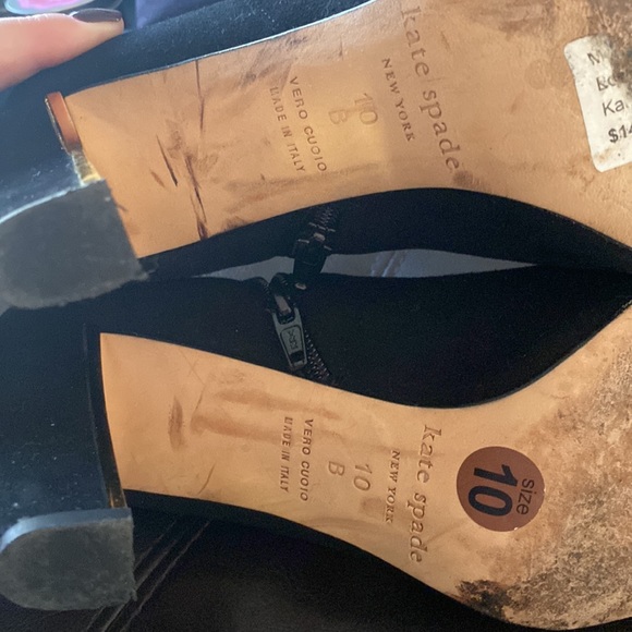 Kate Spade Netta Black Suede Booties - Picture 5 of 6